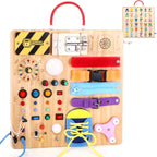 Konijiwa Montessori Busy Board with LED Lights, 1+ Years