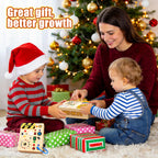 Konijiwa Montessori Busy Board with LED Light Switches, Toddler Sensory Toys for 1-3 Year Old Boys and Girls